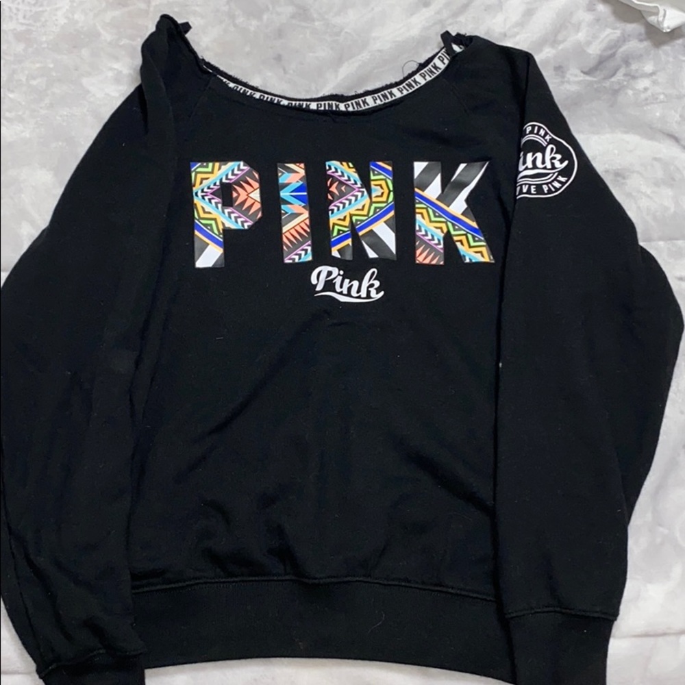 Gently used, off the shoulder PINK sweater